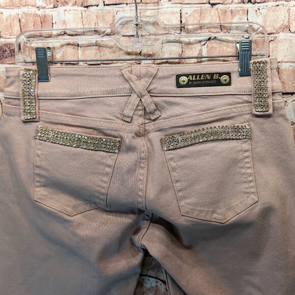 Allen B. By Allen Schwartz Jeans with Rhinestone Beltloops and Pockets Size 29 - Picture 7 of 16